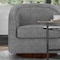 Flash Furniture Dean Club Style Commercial Barrel Accent Armchair Metal Base, Gray Fabric Upholstery BS-AC22-064-GRY-GG - alternate 5